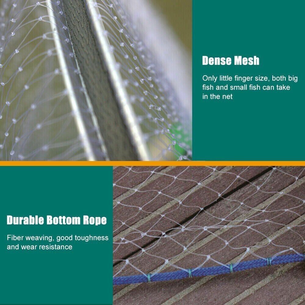 6 or 10 FT Fishing Cast Net Bait Easy Throw Hand Cast Strong Nylon