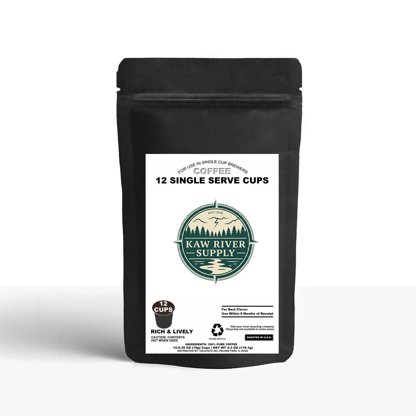 12 Pack Single Serve Coffee Capsules