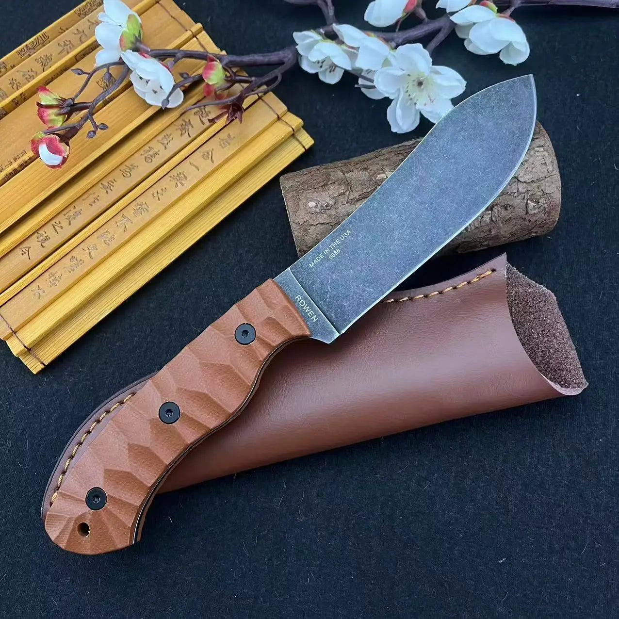 High Hardness JG5 Straight Knife - Wilderness Survival Pocket Knife, Also for Hunting, Mountaineering Exploration, Camping Tool