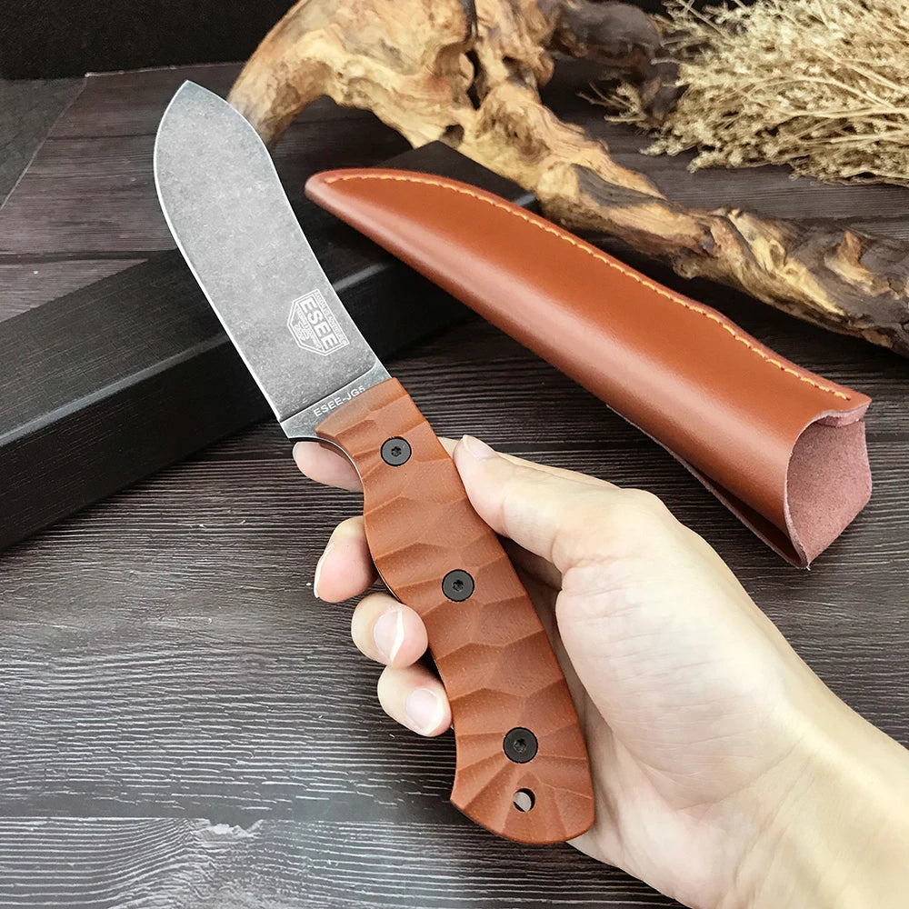 High Hardness JG5 Straight Knife - Wilderness Survival Pocket Knife, Also for Hunting, Mountaineering Exploration, Camping Tool