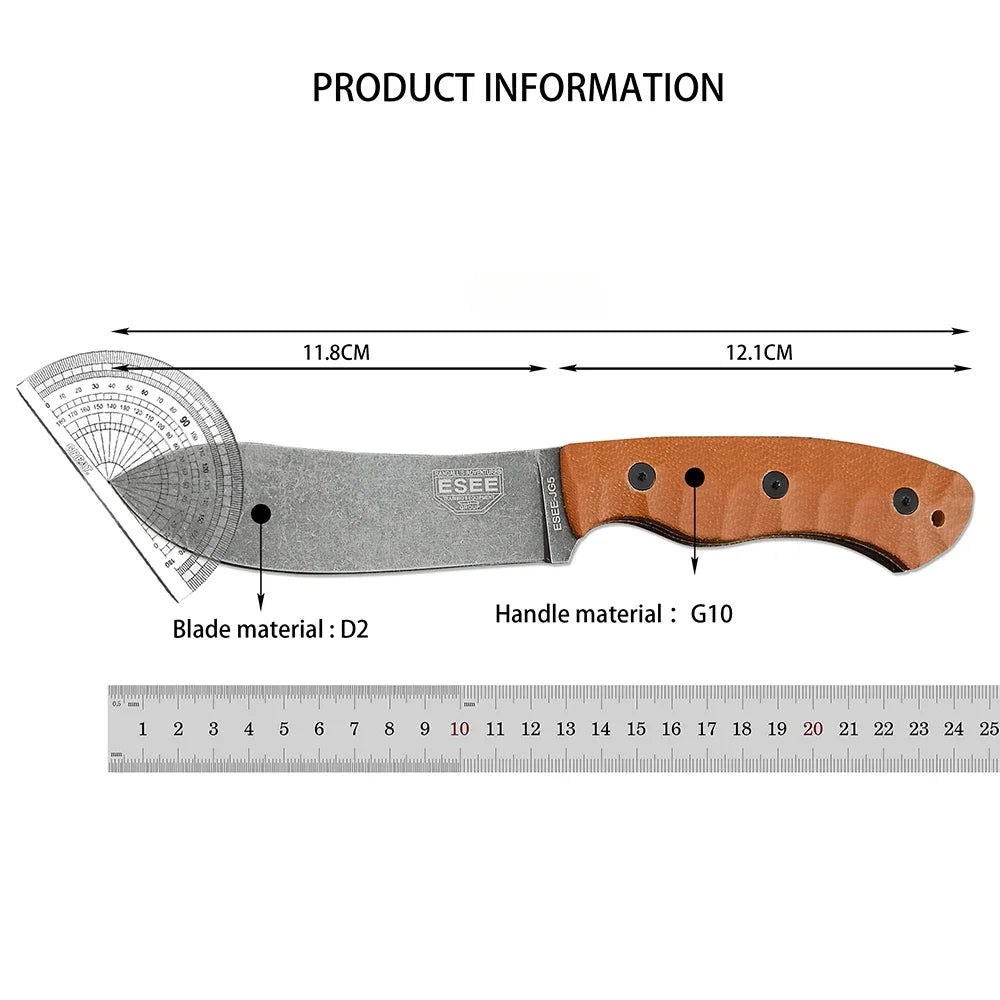 High Hardness JG5 Straight Knife - Wilderness Survival Pocket Knife, Also for Hunting, Mountaineering Exploration, Camping Tool